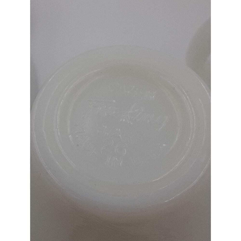 3 pc Vntg Bonnie Blue Carnation Flower Coffee / Tea Cup Fire King Oven Ware USA - Picture 12 of 12
